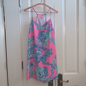 Lilly Pulitzer Dusk Strappy Silk Slip Dress